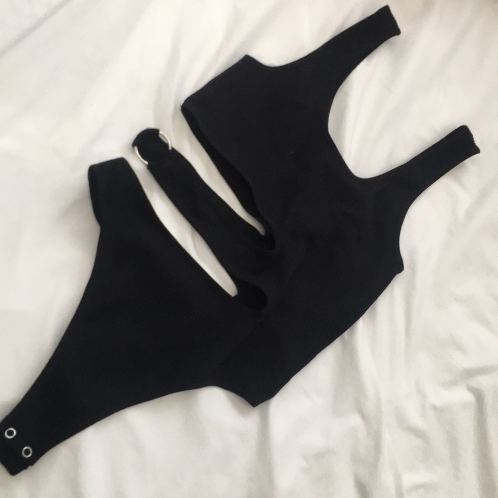 side cutout bodysuit .